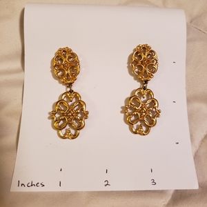Vintage gold earrings.
